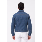 Don The Fuller Blue Cotton Men Jacket
